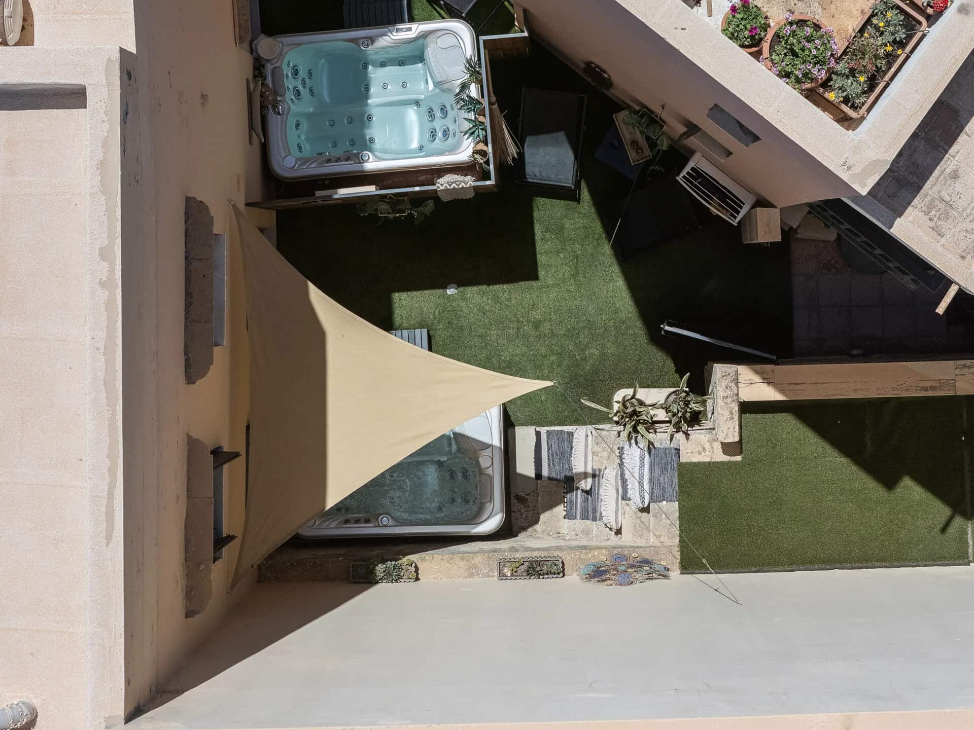 The suite courtyards at House of Europe, from above
