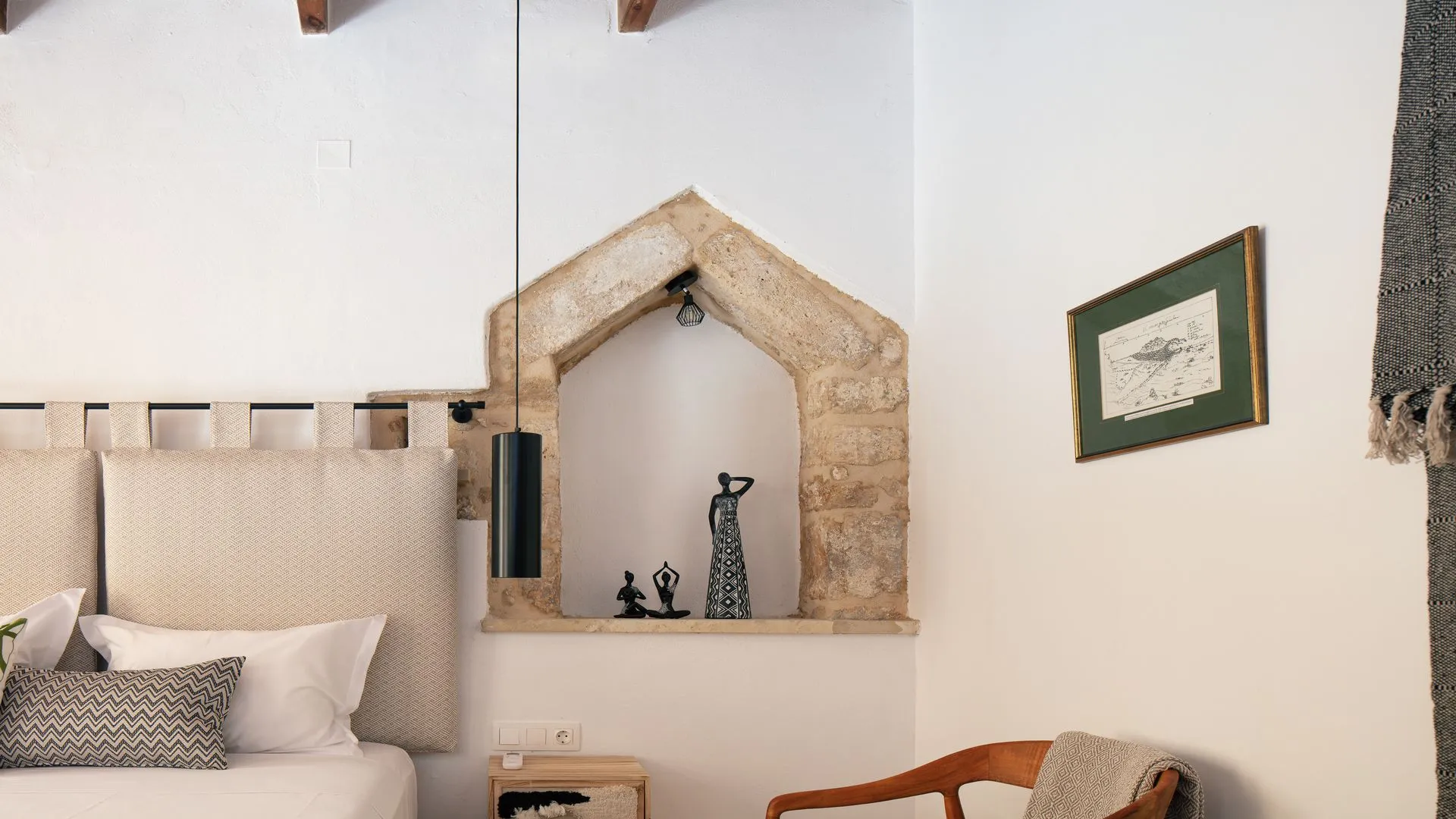 The Agapi suite at Ink, with marble floor and step-free access